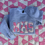 Pink & White Quilt Monogram