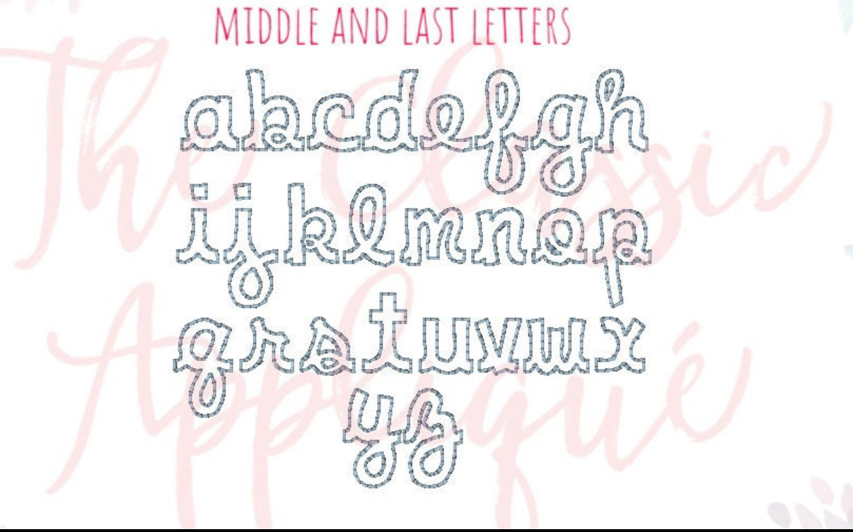 Fall name applique sweatshirt