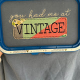 Vintage applique tshirt : vintage quilt