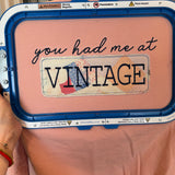 Vintage applique tshirt : vintage quilt