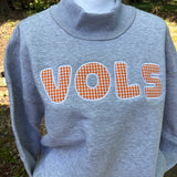 Mockneck embroidery