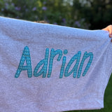 Custom embroidered blanket