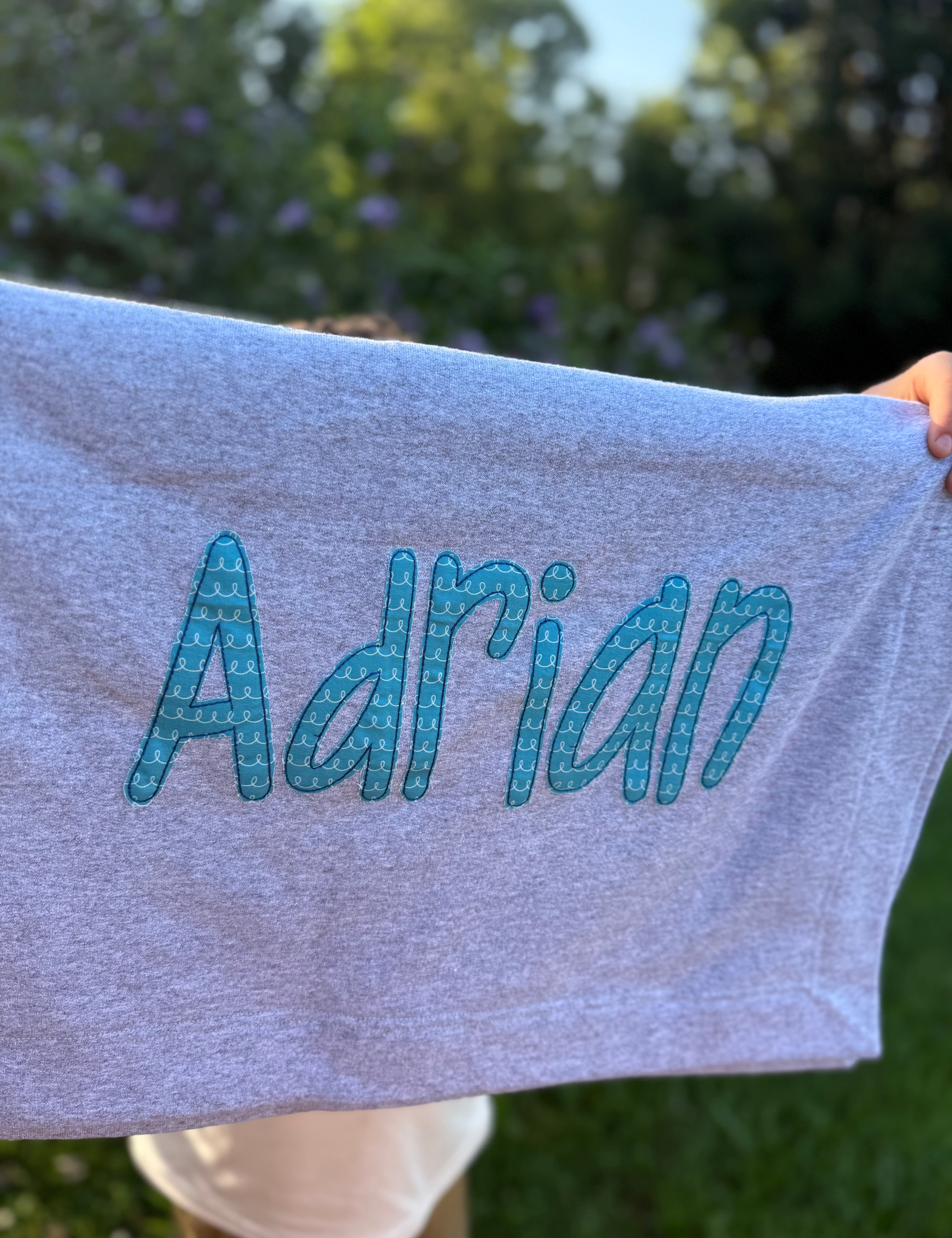 Custom embroidered blanket