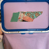 State shape tshirt : vintage quilt applique