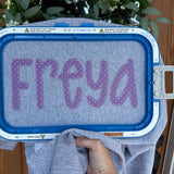 Custom embroidered blanket