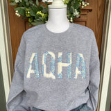 Custom embroidered sweatshirt