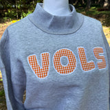 Mockneck embroidery