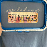 Vintage applique tshirt : vintage quilt