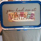 Vintage applique tshirt : vintage quilt