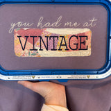 Vintage applique tshirt : vintage quilt