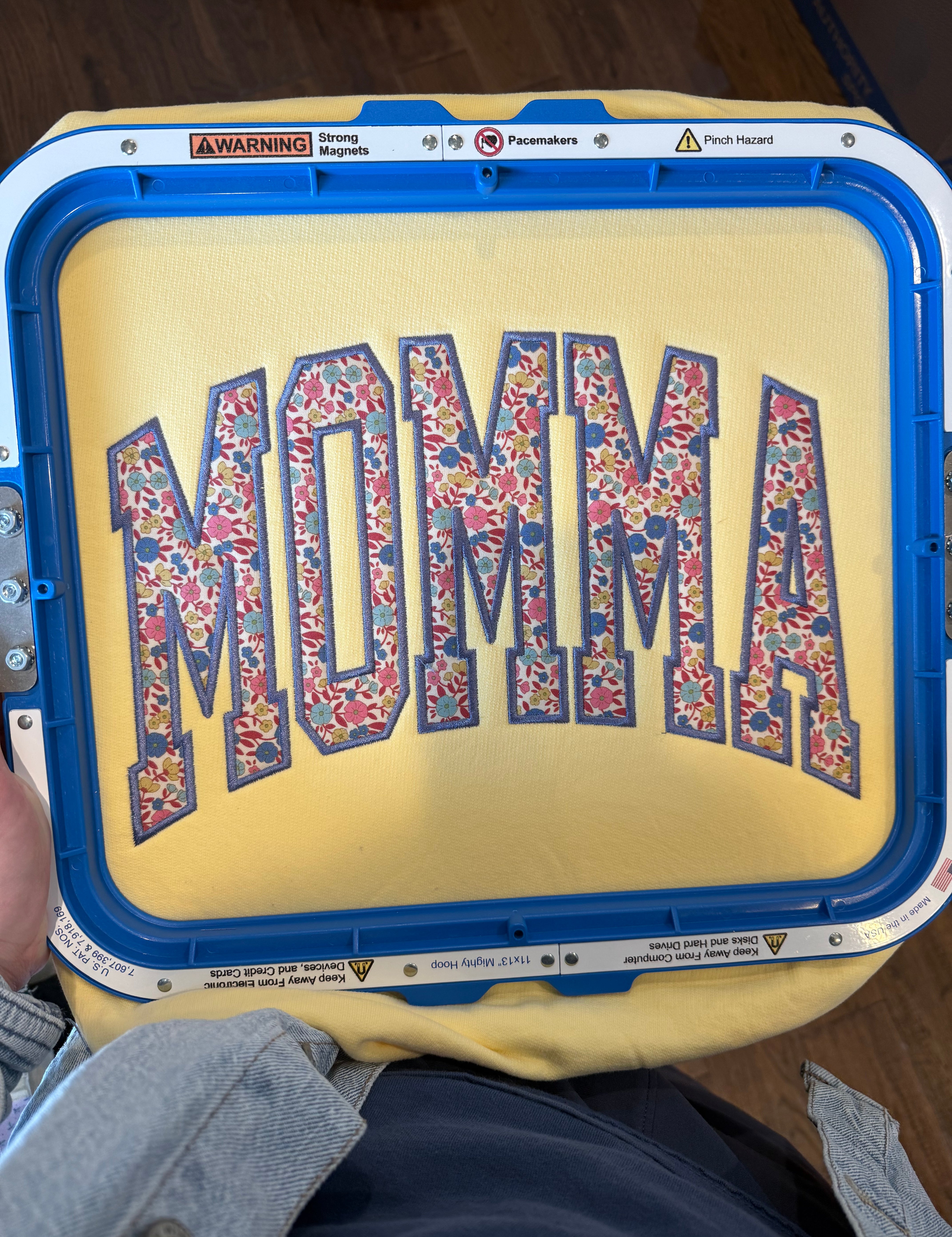 MOMMA applique sweatshirt